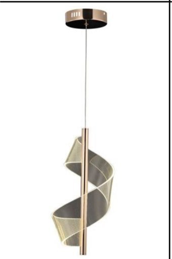Dorbien Av-6116-3Bkr Tekli Metalik Sarkıt Modern Alüminyum Salon-Oturma Odası Avize