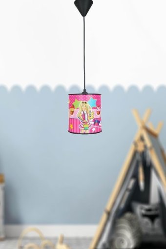 Ufuk Store Tekli Kırmızı Plastik Modern Plastik Genç Odası Avize