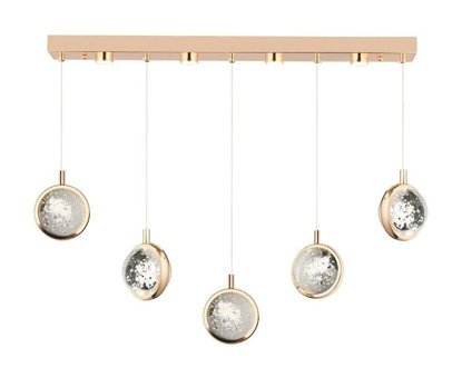 Kent Avize 6'lı Siyah Modern Alüminyum Salon-Oturma Odası Avize