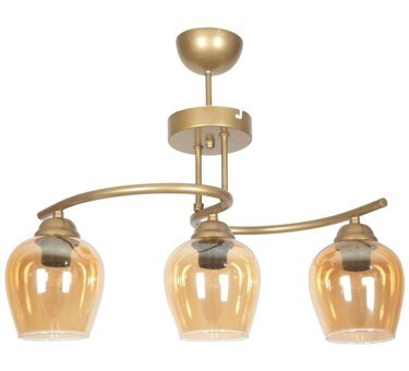 Felicity Mirror 4 Tekli Kahverengi Ledli Modern Ahşap Mutfak-Salon Avize
