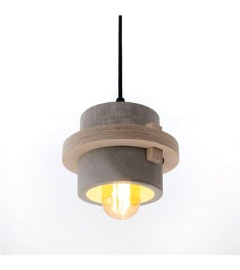 Visente Home Tekli Gri Sarkıt Modern Cam Antre-Hol Avize
