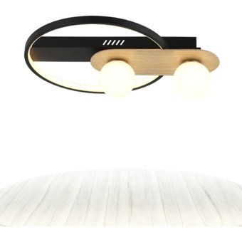 Voxlamp Lighting Solutions Interwined 2'li Siyah Metal Modern Alüminyum Salon-Oturma Odası Avize