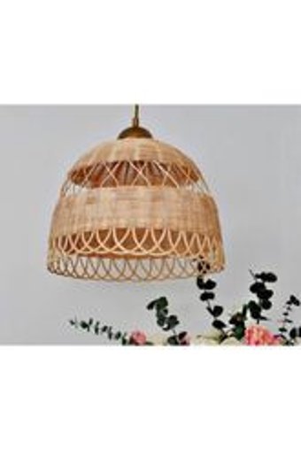 Hmydesign Tekli Beyaz Modern Hasır Salon Avize