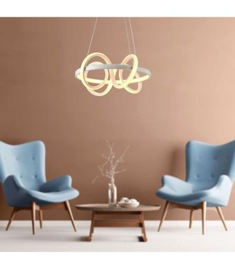 Eray Aydınlatma Mc113-500 8'li Sarı Kristal Taşlı Modern Metal Salon-Oturma Odası Avize