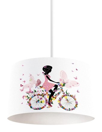 D-Light Tekli Kahverengi Kumaş Modern Kumaş Salon-Oturma Odası Avize
