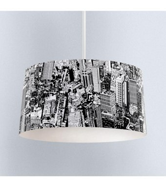 Bambaşka Moda Bmav-018 Tekli Çok Renkli Baskılı Modern Kumaş Bebek-Çocuk Odası Avize