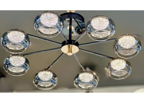 Dorbien Av-6141-6K Tekli Bej Sarkıt Modern Alüminyum Salon-Oturma Odası Avize