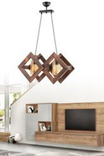 Bby Home & Desıgn Debriana Tekli Bej Sarkıt Modern Kumaş Salon-Oturma Odası Avize