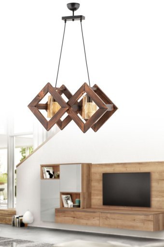 Bby Home & Desıgn Debriana Tekli Bej Sarkıt Modern Kumaş Salon-Oturma Odası Avize
