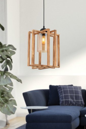 Bby Home & Desıgn Kyros Tekli Çok Renkli Sarkıt Modern Kumaş Salon-Oturma Odası Avize
