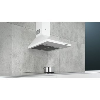 Siemens LC64PCC20T 60 cm Metal Yüzey Bacalı-Bacasız Duvar Tipi Davlumbaz Beyaz