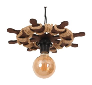 Turkish Rattan Tekli Beyaz Sarkıt Modern Bambu Salon-Oturma Odası Avize
