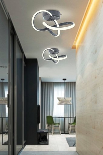 Decorita Tekli Metalik Sarkıt Modern Cam Salon-Oturma Odası Avize