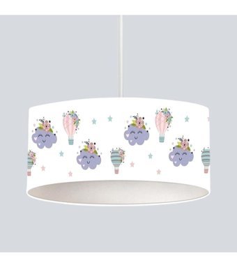 Caprice Halı Cp168 Tekli Beyaz Sarkıt Modern Plastik Bebek-Çocuk Odası Avize