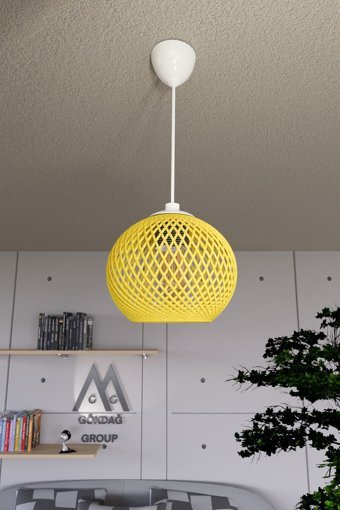 Modavize Milano 6'lı Siyah Sarkıt Modern Cam Salon-Oturma Odası Avize