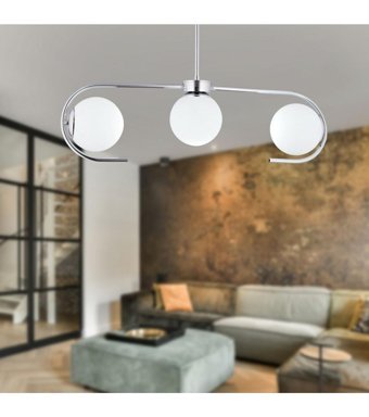 Apliqa Darvin 3'lü Kahverengi Sarkıt Modern Metal Salon-Oturma Odası Avize