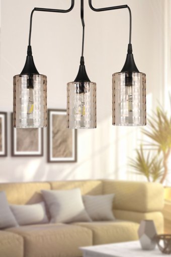 Begüsa Tekli Beyaz Ledli Modern Alüminyum Salon-Oturma Odası Avize