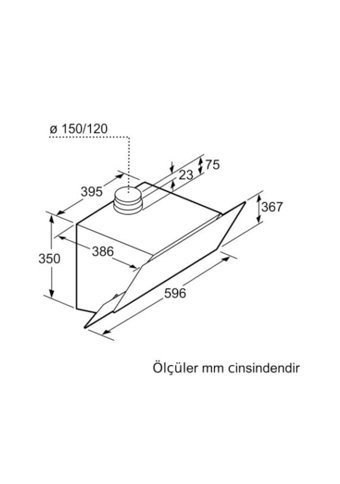 Siemens LC66KAJ20T 60 cm Cam Yüzey Bacalı-Bacasız Duvar Tipi Davlumbaz Beyaz