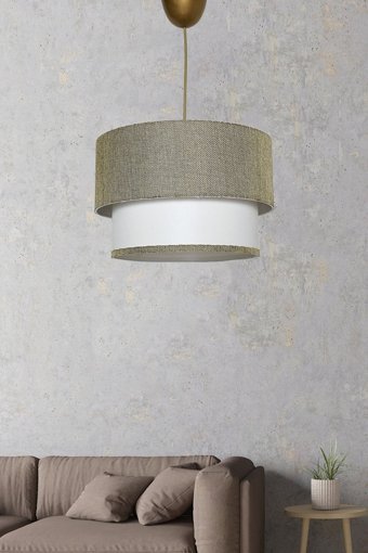 Barış Dizayn 4'lü Kahverengi Sarkıt Modern Ahşap Salon-Oturma Odası Avize