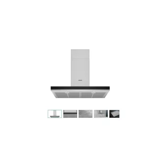 Siemens LC77BHM50 75 cm Metal Yüzey Bacalı-Bacasız Duvar Tipi Davlumbaz Gri