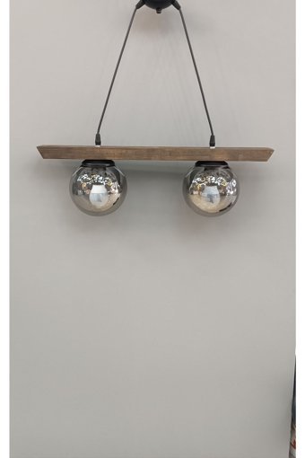 Woodhub Tekli Çok Renkli Silindir Modern Kumaş Bebek-Çocuk Odası Avize
