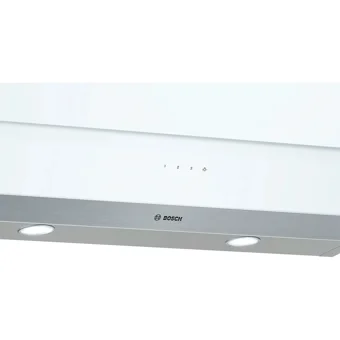 Bosch DWK095G20T 216 W 90 cm Cam Yüzey Bacalı-Bacasız Duvar Tipi Davlumbaz Beyaz