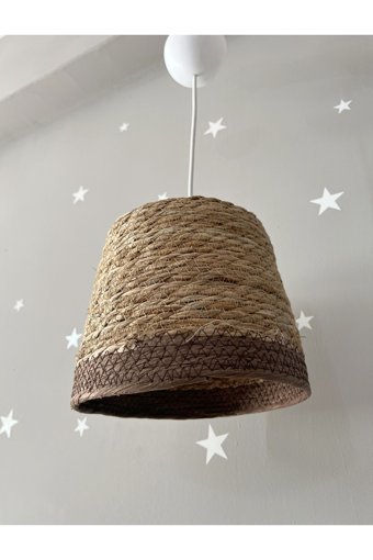 Homing Ayd-3707 Tekli Metalik Sarkıt Modern Bambu Salon-Oturma Odası Avize