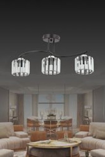 Erlightingofficial Tekli Beyaz Cam Modern Cam Salon-Oturma Odası Avize