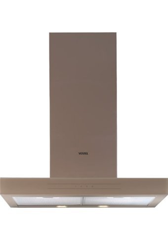 Vestel ADV-6307 60 cm Cam Yüzey Karbon Filtreli Bacalı-Bacasız Ada Tipi Davlumbaz Kahverengi