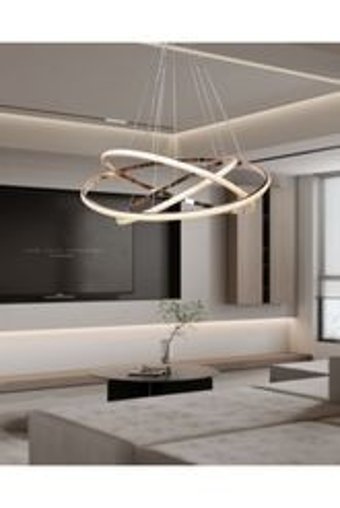 Tekay Aydınlatma Zigzag Tekli Yeşil Şapkalı Modern Kumaş Salon-Oturma Odası Avize