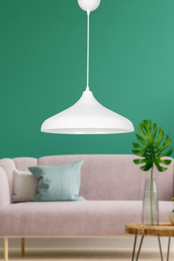 Fer Avize Cosmos Tekli Siyah Sarkıt Modern Metal Salon-Oturma Odası Avize