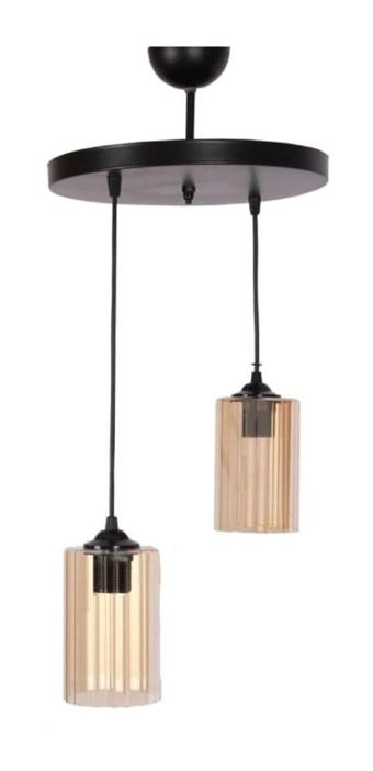 Retro Home Design Yağmur Tekli Siyah Sarkıt Modern Metal Salon-Oturma Odası Avize
