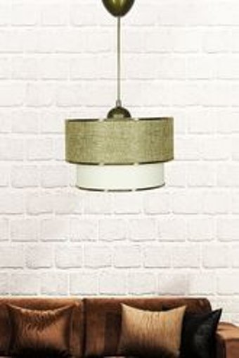 Abralight Tekli Kahverengi Halat Modern Plastik Salon-Oturma Odası Avize