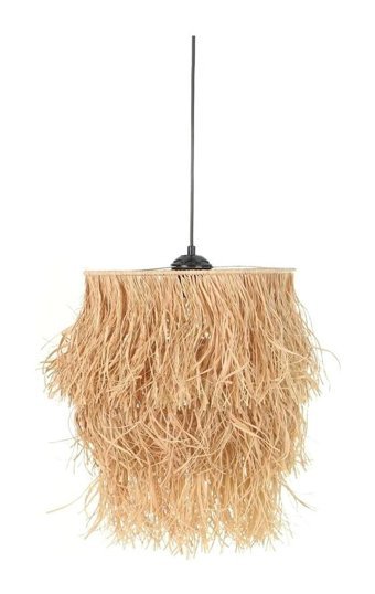 Luxshome Tekli Siyah Ledli Modern Metal Salon-Oturma Odası Avize