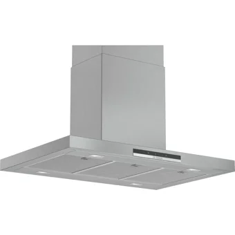 Bosch DIB97IM50 256 W 90 cm Metal Yüzey Bacalı-Bacasız Ada Tipi Davlumbaz Metalik