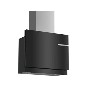 Bosch DWF67KM60 60 cm Cam Yüzey Bacalı-Bacasız Duvar Tipi Davlumbaz Siyah