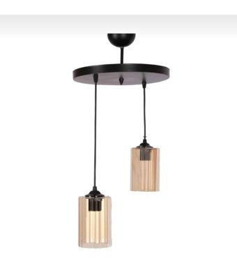 Begüsa Neva 3'lü Bej Modern Metal Salon Avize