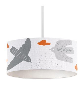 Homing Ayd-3651 Tekli Bej Kumaş Modern Kumaş Salon-Oturma Odası Avize