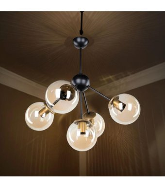 Avizade 3'lü Metalik Metal Modern Alüminyum Salon-Oturma Odası Avize