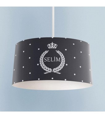 Luna Lighting Luna Tekli Siyah Plafonyer Modern Metal Salon-Oturma Odası Avize