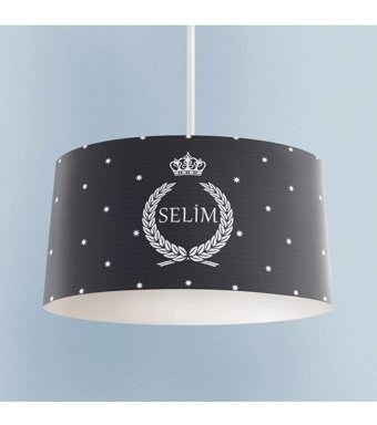 Luna Lighting Luna Tekli Siyah Plafonyer Modern Metal Salon-Oturma Odası Avize