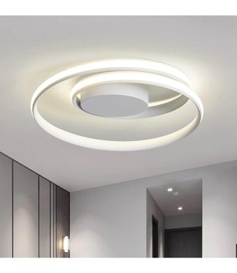 Abajur Evim Nicole Tekli Beyaz Modern Alüminyum Salon Avize