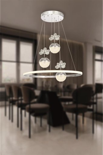 Else Halı Tekli Çok Renkli Sarkıt Modern Plastik Bebek-Çocuk Odası Avize