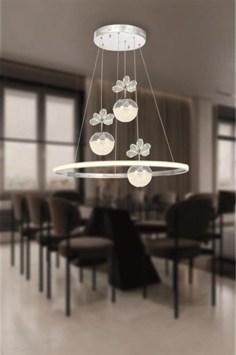 Else Halı Tekli Çok Renkli Sarkıt Modern Plastik Bebek-Çocuk Odası Avize