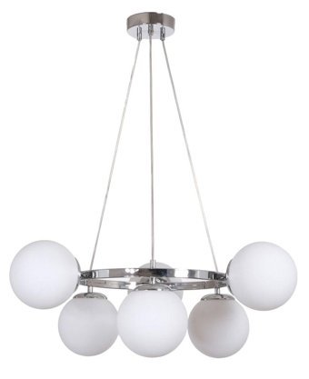 Fer Avize Tekli Gri Cam Modern Cam Salon-Oturma Odası Avize