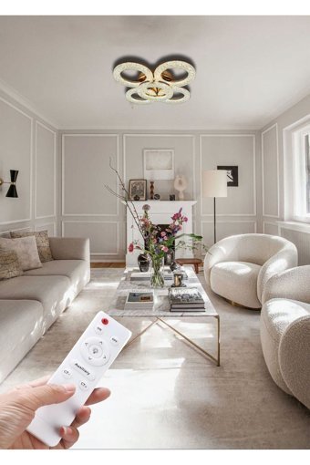 Luna Lighting 484008 Tekli Siyah Sarkıt Modern Metal Salon-Oturma Odası Avize