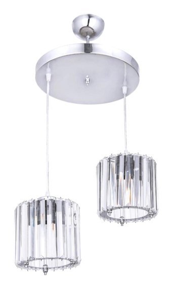 Homing Tekli Gri Sarkıt Modern Kumaş Salon-Oturma Odası Avize