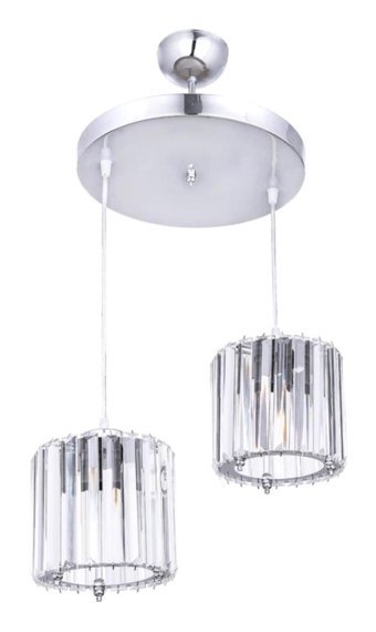 Homing Tekli Gri Sarkıt Modern Kumaş Salon-Oturma Odası Avize