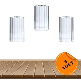 Luz Amarilla 3'lü Gri Ledli Modern Alüminyum Salon Avize