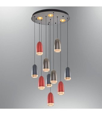 Lina 325 Tekli Çok Renkli Sarkıt Modern Kumaş Bebek-Çocuk Odası Avize